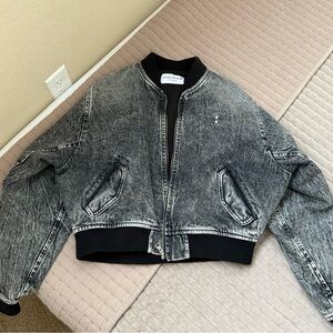 ICON Black Washed Denim Jacket for Kids